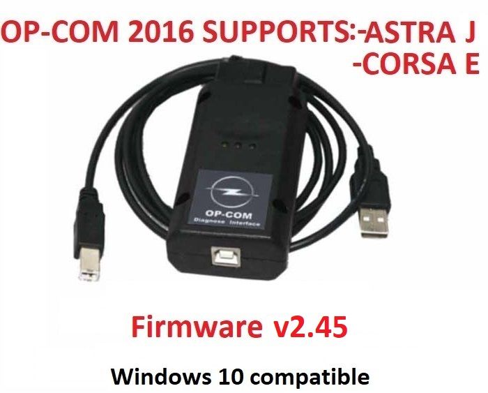 OP-COM v2.45 Diagnostico OPEL Novo com ASTRA K e CORSA E